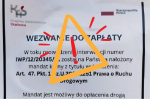 Zdjęcie przedstawia fałszywe wezwanie do zapłaty. Na zdjęciu 